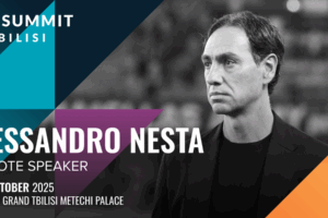 SBC Summit Tbilisi. Alessandro Nesta, keynote speaker. 15-16 October, 2025. Sheraton Grand Tbilisi Metechi Palace.