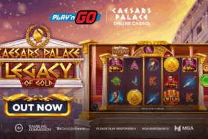 Play'n GO. Caesars Palace Legacy of Gold. Out now.