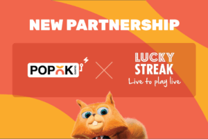 New partnership. PopOK Gaming - Lucky Streak, live to play live.