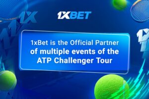 1xBet is the official partner of multiple events of the ATP Challenge Tour.