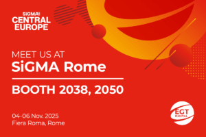 SiGMA Central Europe. Meet us at SiGMA Rome. Booth 20238, 2050. 04-06 Nov. Fiera Roma, Rome.