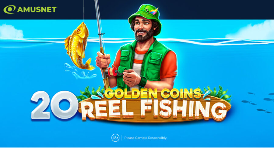 Amusnet introduces its new video slot, 20 Golden Coins: Reel Fishing