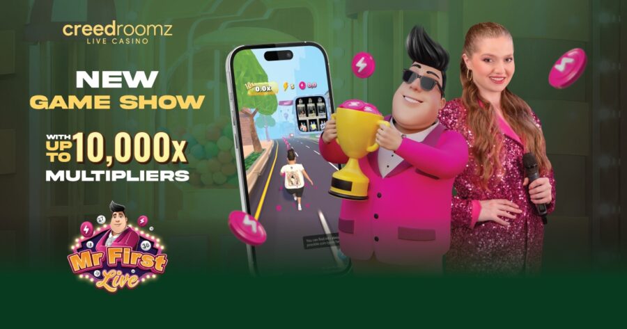 Creedroomz launches “Mr. First Live,” a genre-defining game show that blends classic ball game with a Mr. First endless run bonus round