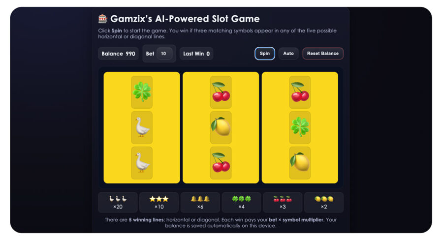 Gamzix: AI game