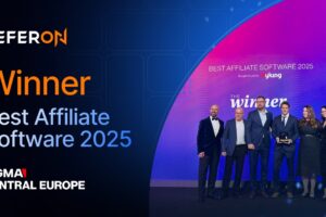 ReferOn - winner best affiliate software 2025. SiGMA Central Europe.