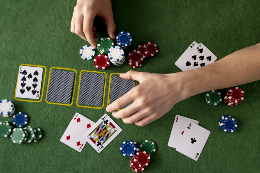 blackjack hand gestures to game