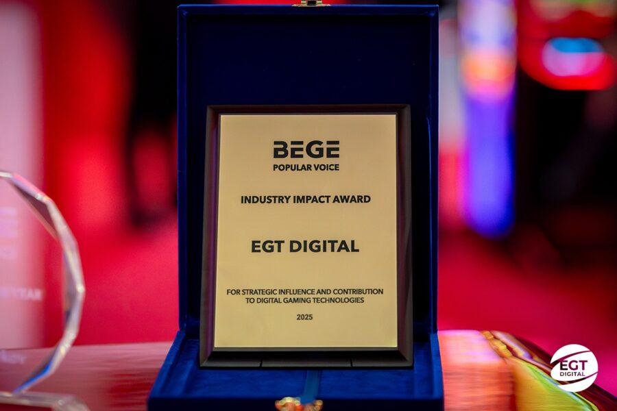 EGT Digital receives Industry Impact Award at BEGE Awards 2025