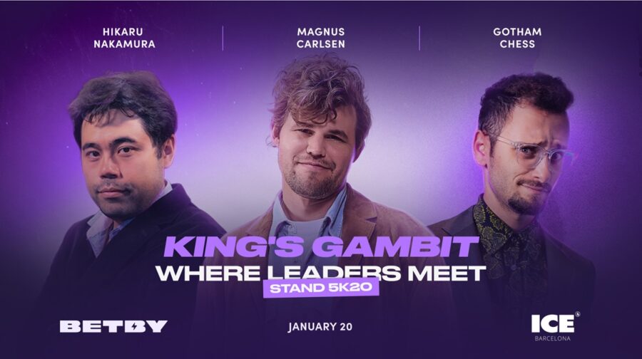 Chess superstars Carlen, Nakamura and GothamChess join BETBY for chess masterclass at ICE Barcelona