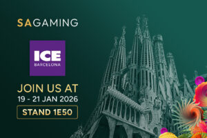 SA GAMING - ICE Barcelona. Join us at Stand 1E50. January 19 to 21.