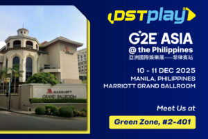 DSTPLAY - G2E Asia. 10-11 DEC, 2025. Manila, Philippines. Marriott Grand Ballroom. Meet us at Green Zone, #2-401.