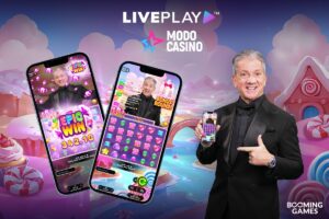 Liveplay modo casino. Booming Games.