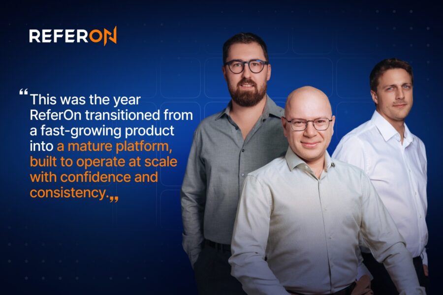 Alex Bukin, General Manager; Vlad Bondarenko, Head of Product, and David Harris, Operations Lead.