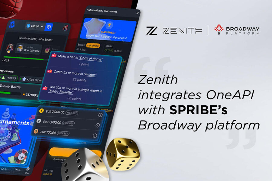 Zenith integrates OneAPI with SPRIBE’s Broadway Platform to expand content reach