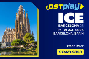 DSTPLAY. ICE Barcelona 26. 19-21 January, 2026. Barcelona, Spain. Meet us at STAND 2B60.