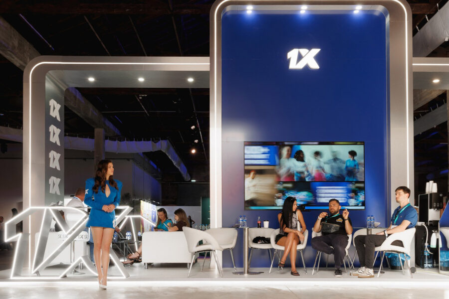 1xBet booth at SIC Cyprus 2026.