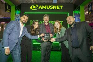 Amusnet team at the SiGMA South America Awards.