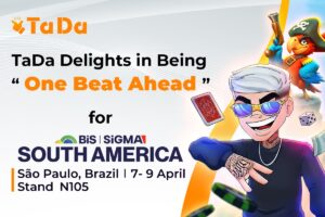 TaDa delights in being "Onea Beat Ahead" for SiGMA South America. SAo Paulo, Brazil 7-9 April. Stand N105.