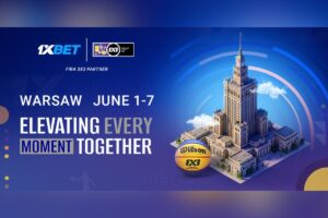 1xBet - FIBA 3x3 Partner. Warsaw. June 1-7. Elevating every moment together.