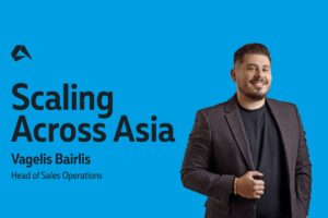 Scaling across Asia. Vagelis Bairlis, head of sales operations at Altenar.
