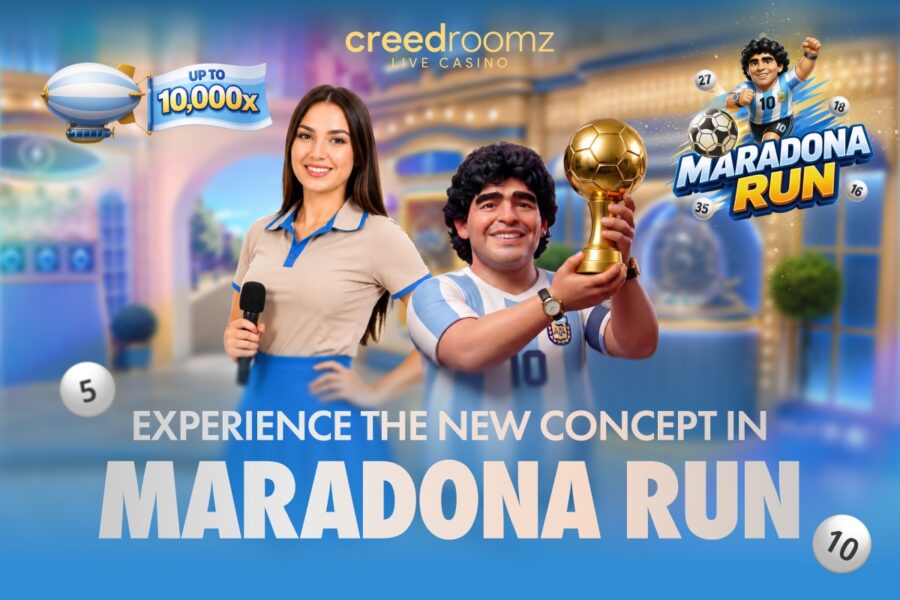 “Maradona Run” launched by CreedRoomz as new live game show with official rights