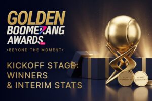 Golden Boomerang Awards. Beyond the moment. Kickoff stage: winners and interim stats.