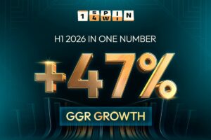 1spin4win - H1 2026 in one number. +47% GGR Growth.