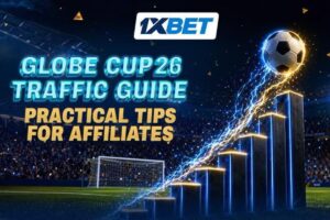 1xBet: Globe Cup 2026 Traffic Guide. Practical tips for affiliates.