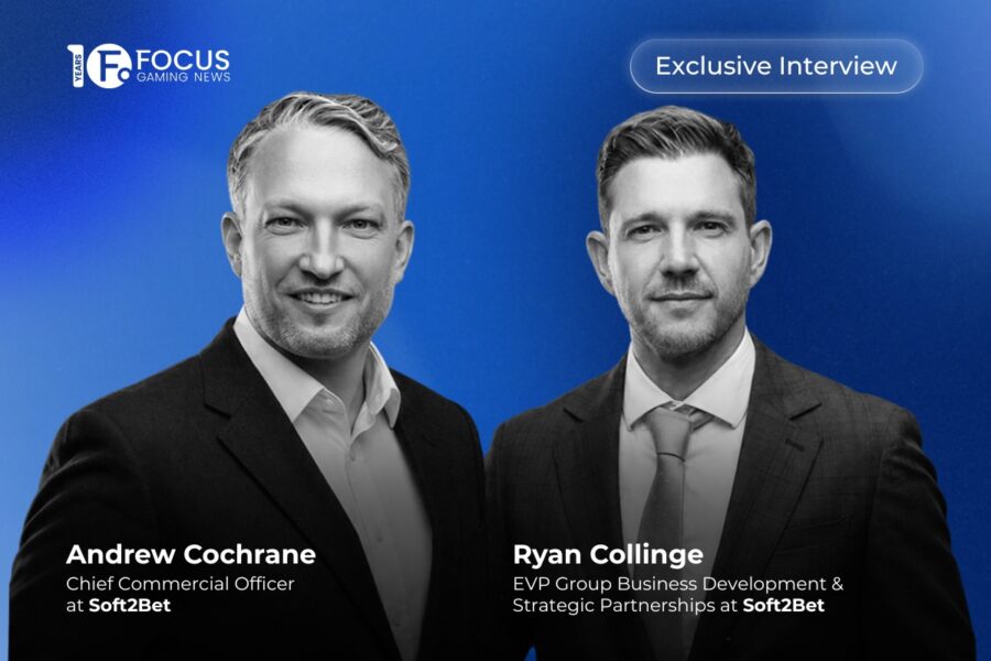 Andre Cochrane, Chief Commercial Officer at Soft2Bet, and Ryan Collinge, EVP Group Business Development & Strategic Partnerships at Soft2Bet.