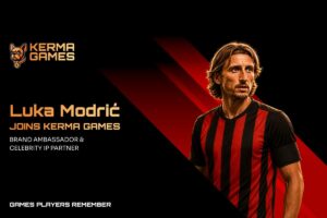 KERMA GAMES - Luka Modrić joins KERMA GAMES. Brand ambassador and celebrity IP partner. Games players remember.