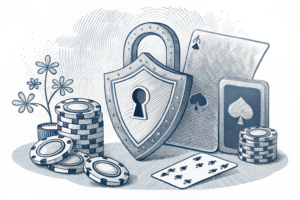 A digital lock symbolizes enhanced player verification as a shield against fraud and underage gambling.