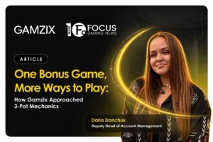 Gamzix - One Bonus Game, More Ways to Play: How Gamzix approached 3-Pot Mechanics. Daria Danchuk, Deputy Head of Account Management at Gamzix.