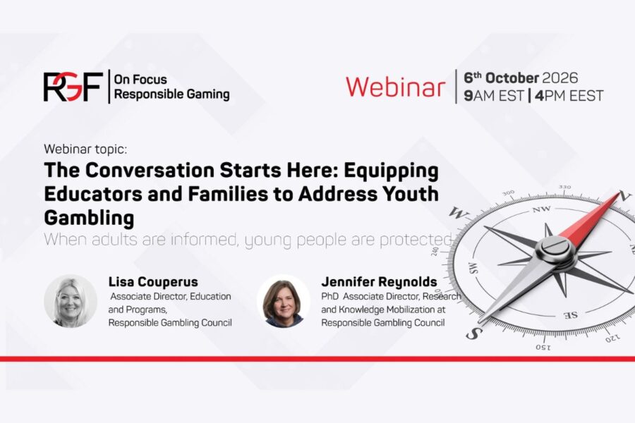 Responsible Gaming Foundation to equip adults on youth gambling risks