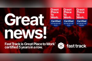 Great news! Fast Track is great place to work. Certified 5 years in a row.