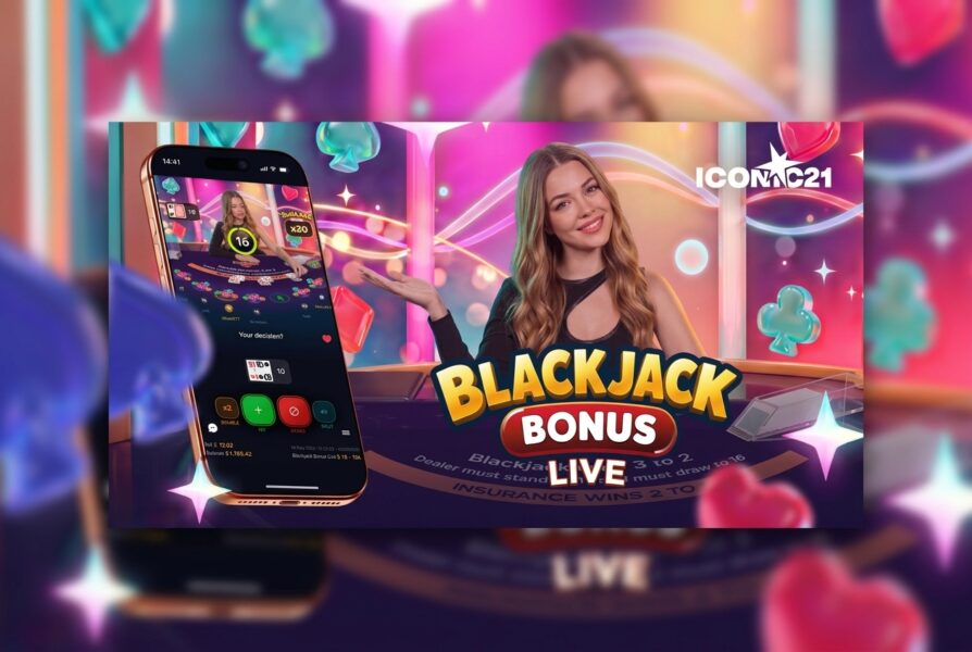 ICONIC21 launches Blackjack Bonus Live with multipliers of up to 100x
