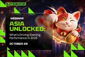 Slotegrator. Webinar Asia unlocked: What's driving igaming performance in 2026. October 29.