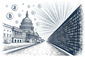 A continuous stream of glowing digital data, visibly bottlenecked and momentarily held back by an unseen, subtle force, creating a brief, exploitable window before it resumes its flow.